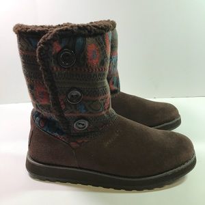 skechers 3 button boots